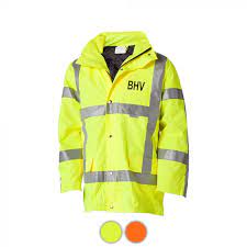 BHV Parka met uitneembare voering, bedrukt (ook in oranje leverbaar)